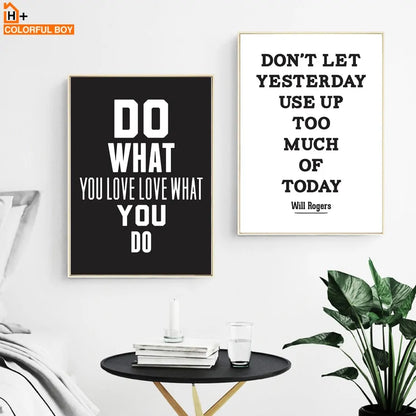 Inspiring Quotes Wall Canvas