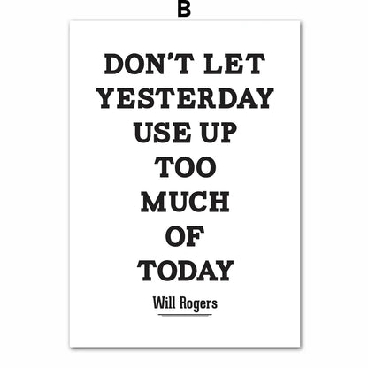 Inspiring Quotes Wall Canvas