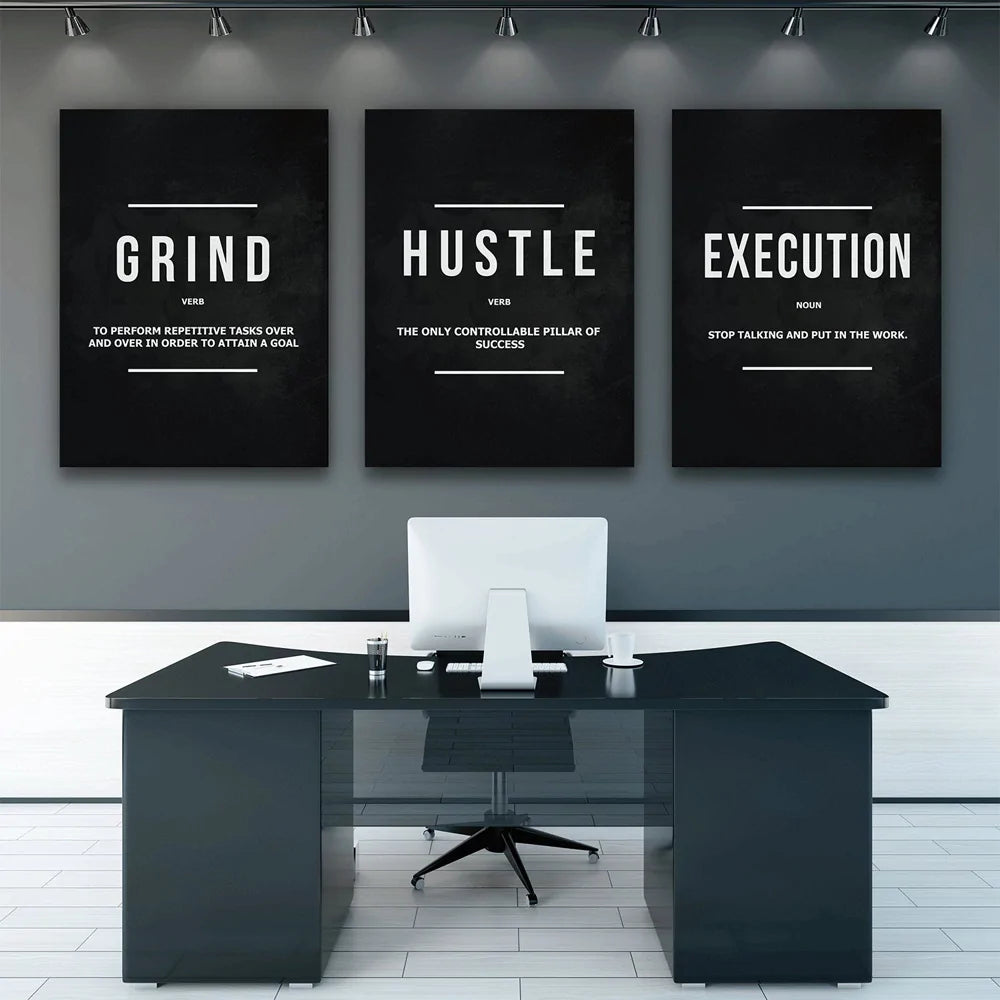 Motivation Execution Wall Canvas