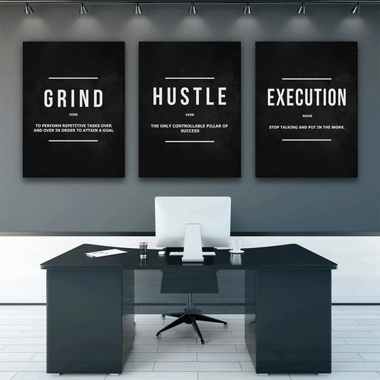 Motivation Execution Wall Canvas