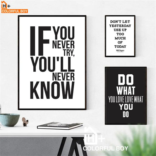 Inspiring Quotes Wall Canvas