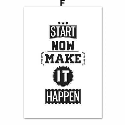 Inspiring Quotes Wall Canvas