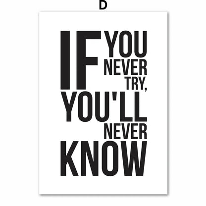 Inspiring Quotes Wall Canvas