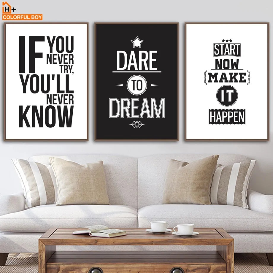 Inspiring Quotes Wall Canvas