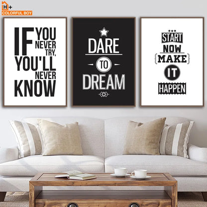 Inspiring Quotes Wall Canvas